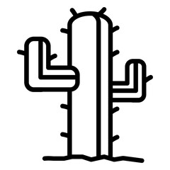 Icon of a cactus outdoors in the desert