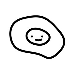 Outline fried egg