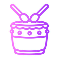 drum gradient icon