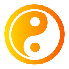 yin yang gradient icon