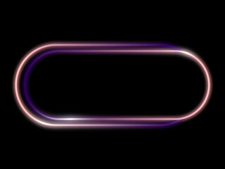 Geometric  shape neon frames luxury line vector illustration