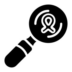research glyph icon