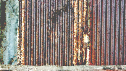 rusty old zinc painted galvanized steel wall, old corrugated steel, old rusty wall, old, rust, pattern, vintage, architecture, city, wall, interior, industry, retro, waves, paint, metal, roof