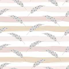 cute feathers seamless pattern for textile design