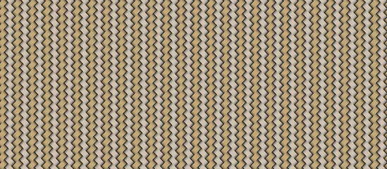 3d illustration, yellow and white braided rustic straw pattern texture