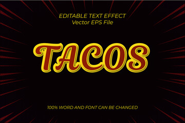 TACOS Editable Text Style Effect .