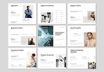 Simple Business Brochure Layout