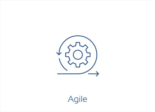 Agile, Agile Development Vector Icon Design- Editable Stroke