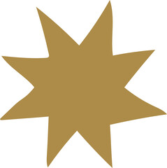 Obraz premium Star celestial symbol sun moon astrological alchemy