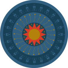 Star celestial symbol sun moon astrological alchemy