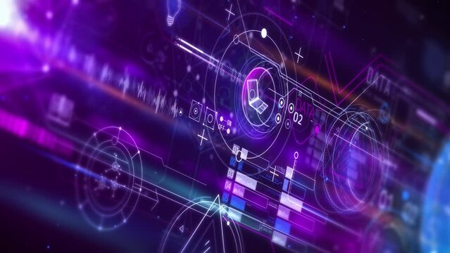 Virtual three-dimensional digital space of big data.