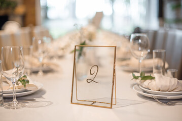wedding table setting