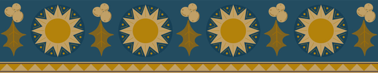 Christmas new year frame pattern winter