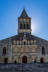 Fototapeta na wymiar Saint-Gervais-Saint-Protais Church of Church in Jonzak France