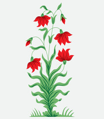 Abstract ethnic stripes. Ornamental vector borders set orange and black, Watercolor illustration. Textile Digital Pattern, Digital Design