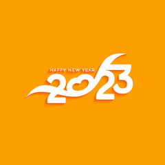 Happy New year 2023 stylish text design background design