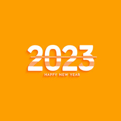 Happy New year 2023 text decorative background design
