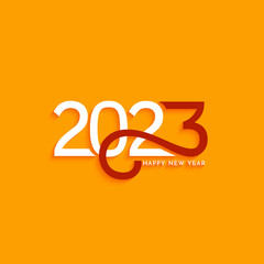 Happy New year 2023 stylish text design background design
