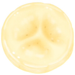 Banana Fruit. Fresh fruit element for decoration. juice and healthy menu. slide banana, peel banana.