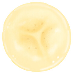 Banana Fruit. Fresh fruit element for decoration. juice and healthy menu. slide banana, peel banana.