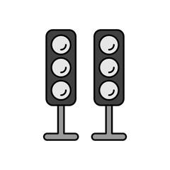 Sound system speakers vector grayscale icon