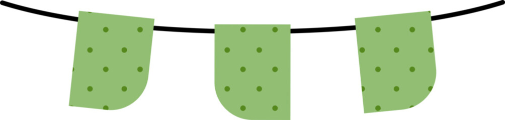 Cute Bunting Flag Vector Design