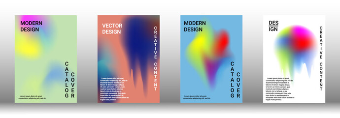 Artistic covers design. Creative fluid colors backgrounds. Set of abstract covers