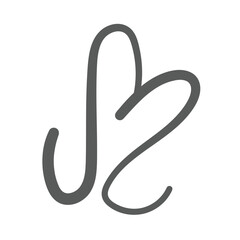 heart love hand drawn vector element