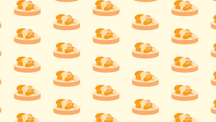 American bread design background banner pattern