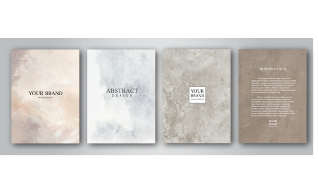 Elegant marble texture set. Vector background collection with black, brown, red line pattern for cover, invitation template, wedding card, menu design, note book-01