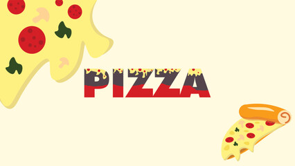 Pizza Time Design Banner element template