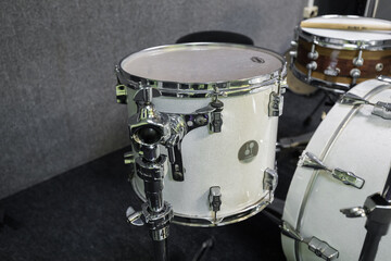 Obraz premium Photograph of a drum kit and its details