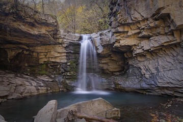 In Auzet, "La cascade du Saut de la Pie"