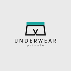 underwear logo vector illustration design