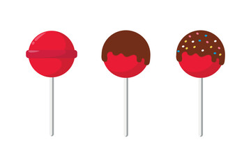 strawberry flavored candies illustration design with various toppings