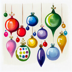 Christmas Ornaments Illustration