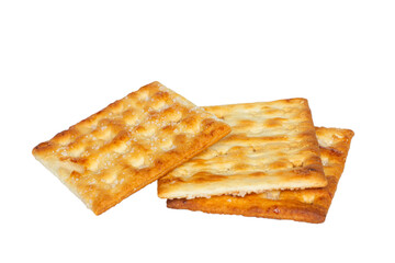 wafer with granulated sugar isolated on white background