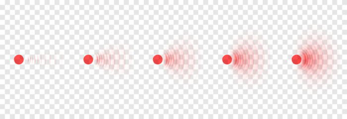 Vector set of pain localization markers. Red localization of pain png. Marker of painful place, bruise, pain. Design element.