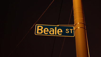 Beale Street in Memphis - the home of Blues and Rock Music and a legendary place - travel...