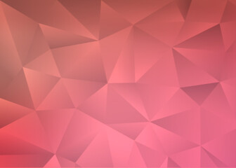 Fototapeta na wymiar shiny pink abstract background with triangles