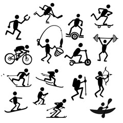 Stick figure sports