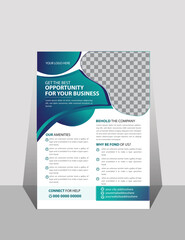Corporate business flyer design template