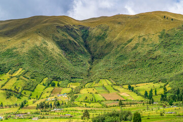 Mountains and fields of Ecuador