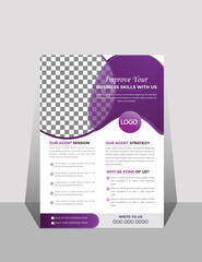 Simple corporate business flyer design  template
