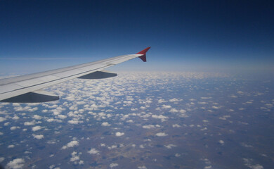 Fototapeta premium view from airplane window