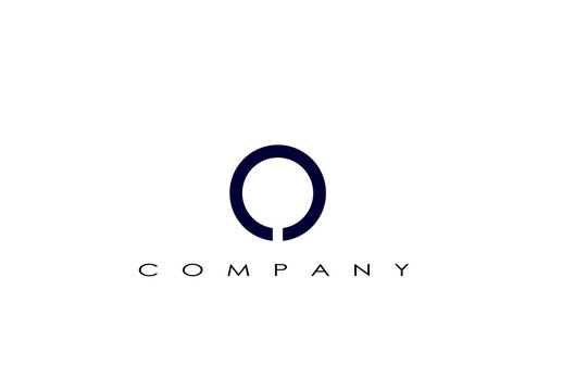 Vector design elements for your company logo, abstract circle blue icon. Modern logotipe, business corporate template.