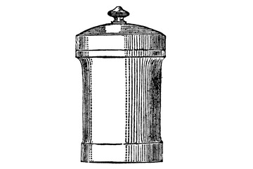 Apothecary Jar - 1897 Vintage Engraved Illustration