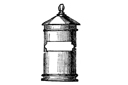 Apothecary Jar - 1897 Vintage Engraved Illustration