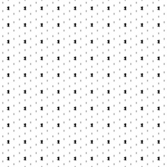 Square seamless background pattern from geometric shapes are different sizes and opacity. The pattern is evenly filled with small black mouse symbols. Vector illustration on white background