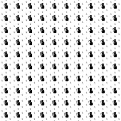Square seamless background pattern from geometric shapes are different sizes and opacity. The pattern is evenly filled with big black travel backpack symbols. Vector illustration on white background